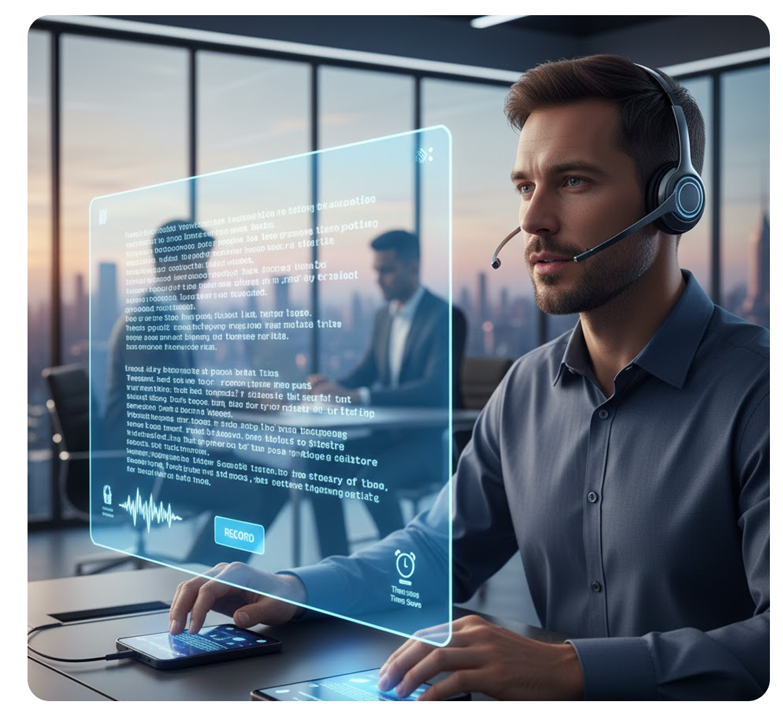 AI speech to text transformer