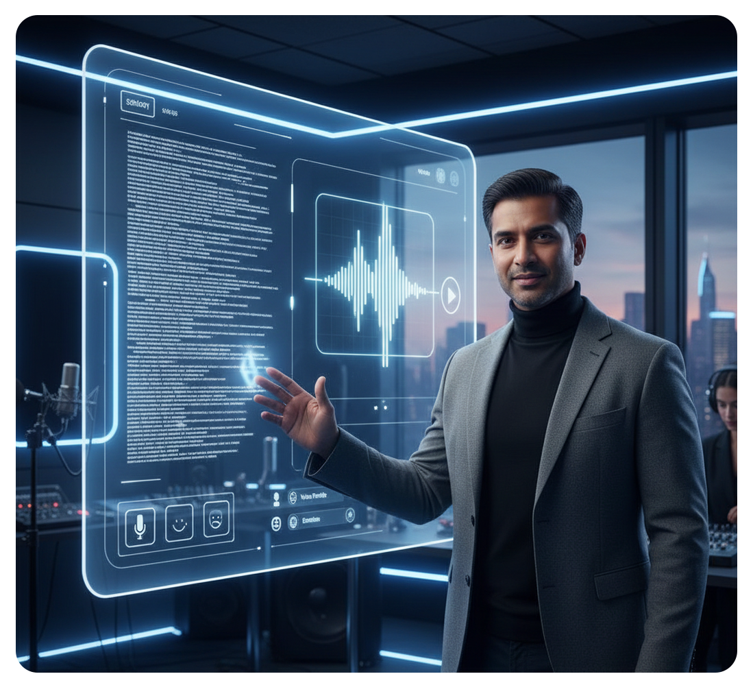 AI text to voice transformer